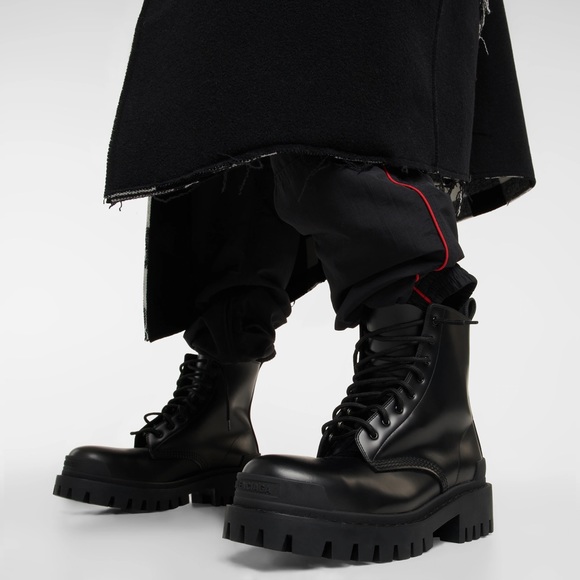 Balenciaga strike bootie new matt smooth calf leather size 40 - Picture 10 of 11